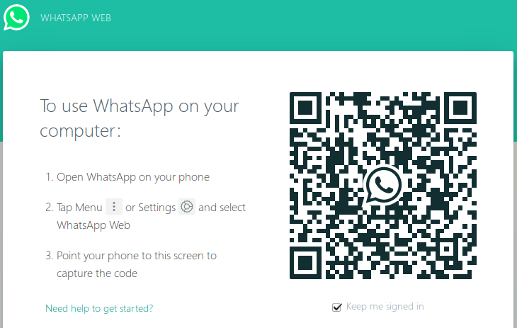 WhatsAppWeb QR-Code Autorisierungs Scanner